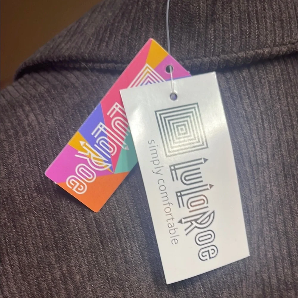 LuLaRoe Berlin Brown Utility Jacket Classic Boxy- Crop Design- Sz S NWTs